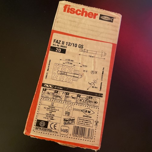 Fischer bolzenanker faz - fischer, ii